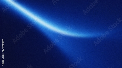 Fényképezés A bright blue light streaks across a dark blue background with a subtle gradient