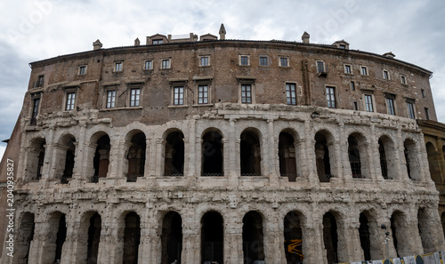 Foto Architectural history in details of ruins, old buildings, walls, amfitheatres, a