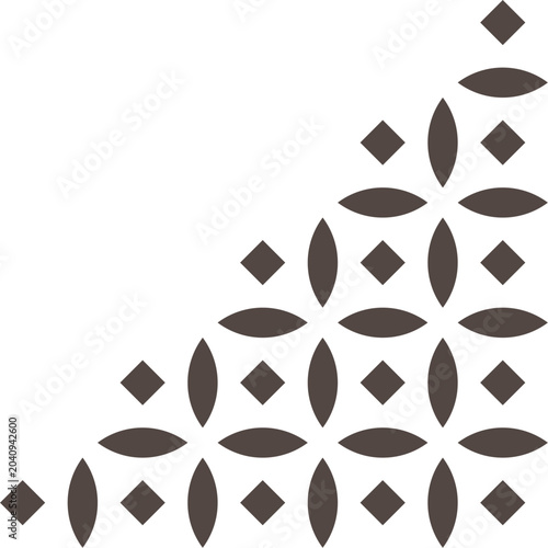 Geometric Corner Ornament Pattern