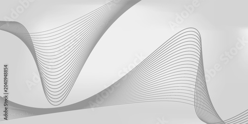 Abstract Modern Line, On White Background With Sample Text Area
