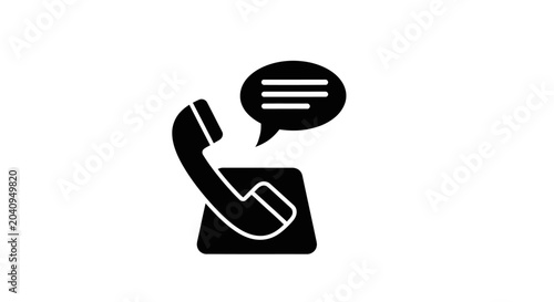 Minimal icons depict communication and finance tools on a white background for portfolio use.