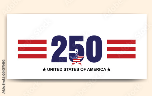 250th Anniversary United States of America Celebration Design