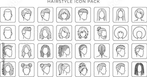 hair style icon pack