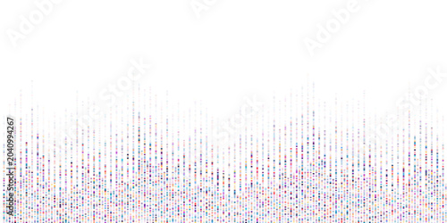 Tableau sur toile Dna test infographic. Genome sequence map.