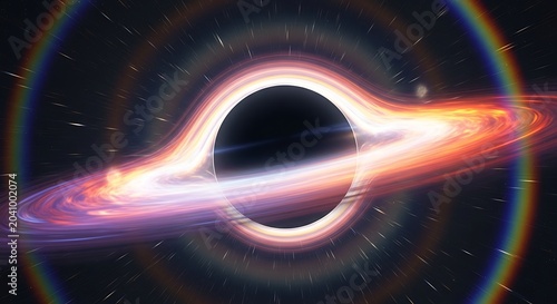 Swirling accretion disk of hot plasma around a dark cosmic void