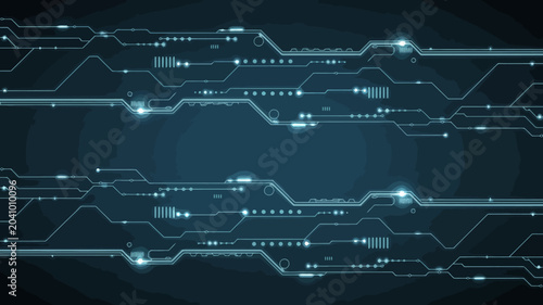 Canvastavla digital circuit board lines vector technology electronics network data flow conn