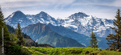 Tablou pe pânză Eiger, Möchte und Jungfrau
