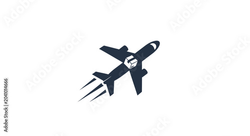 Fotografia Black plastic airplane multifork utensil.