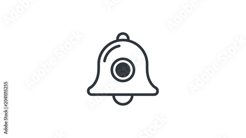 Canvastavla Notification bell icon alert symbol.