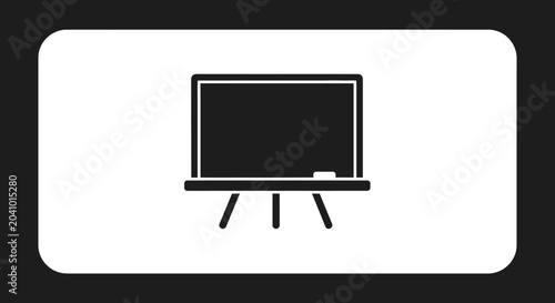 Black Television Set Side View.