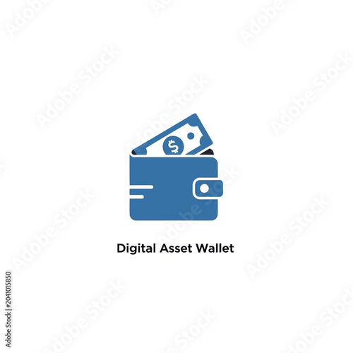 Digital Asset Wallet with Money.