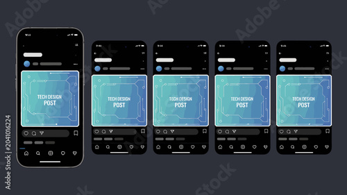 Fotografía smartphones displaying tech design post interface mobile phones digital display