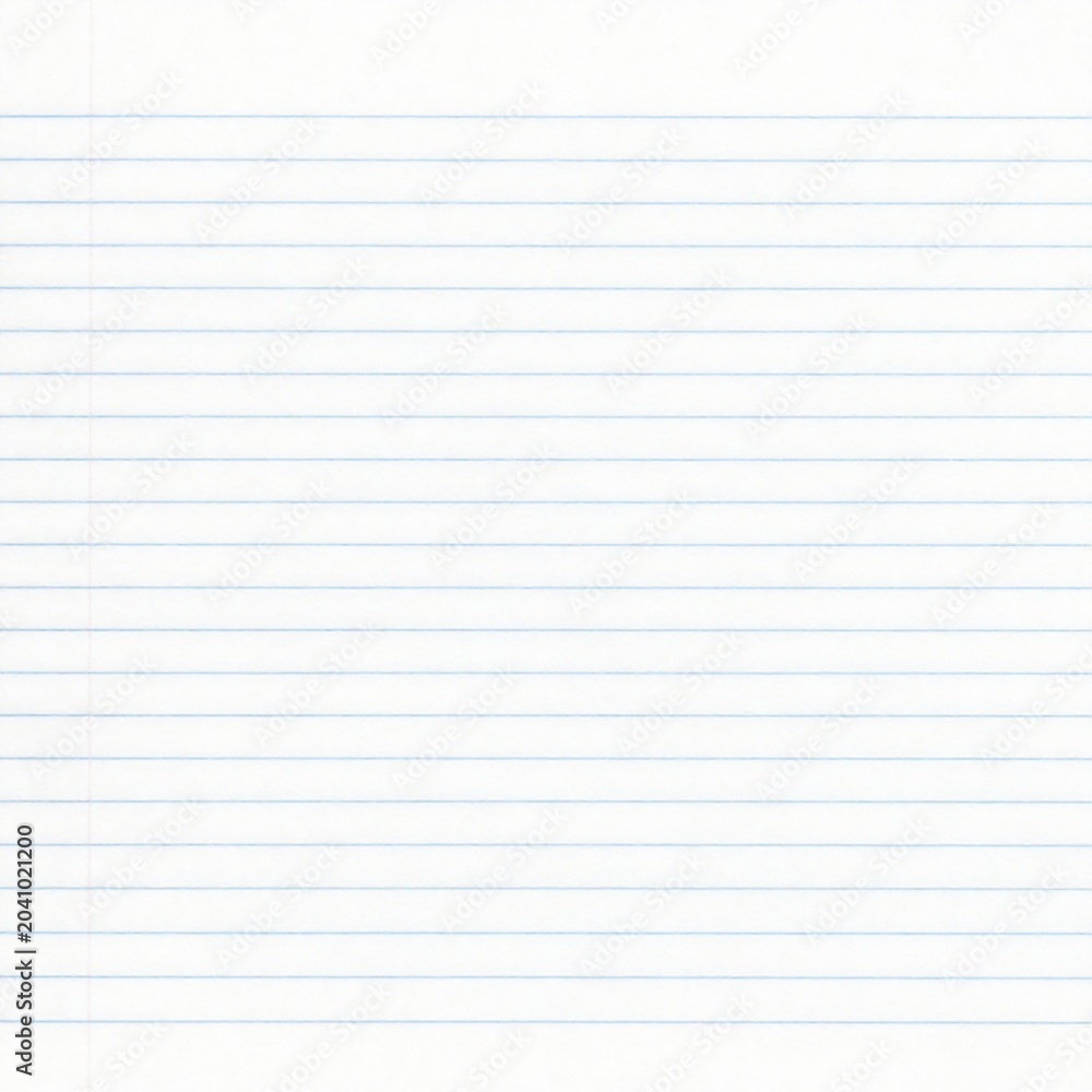 Fototapeta premium Classic Wide Ruled Notebook Paper