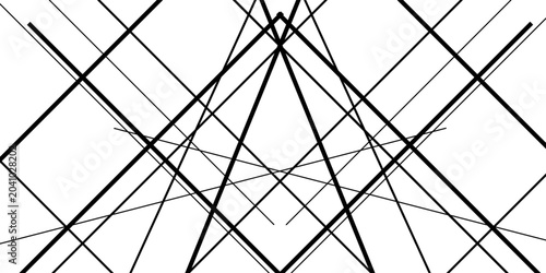 Foto Random chaotic lines abstract geometric pattern / texture