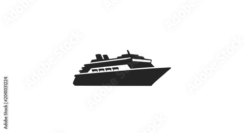 фотографія Large Luxury Cruise Ship Boat Vessel.