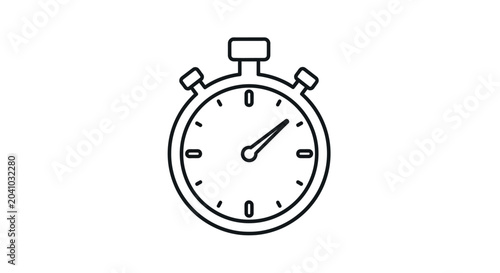 Foto Stopwatch timer with black lines.