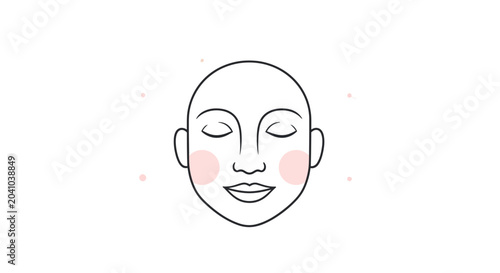 Photos Woman Face Blush Contouring Makeup Cosmetic.