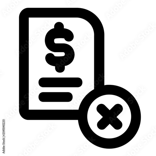 Cuadro en lienzo Failed Payment