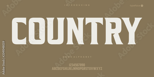 Western slab font for vintage branding projects