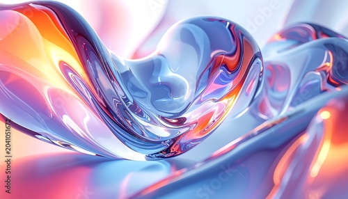 High Resolution Clear Fluid Concept Art Background