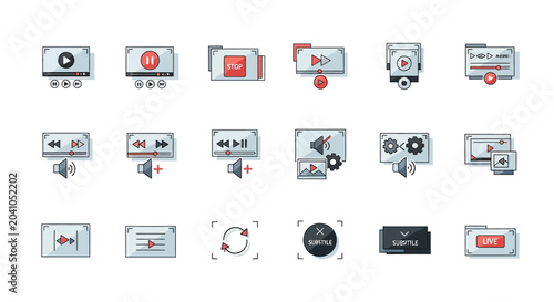 Foto Various audio equipment control panels.
