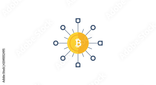 Photos Bitcoin cryptocurrency logo symbol icon.