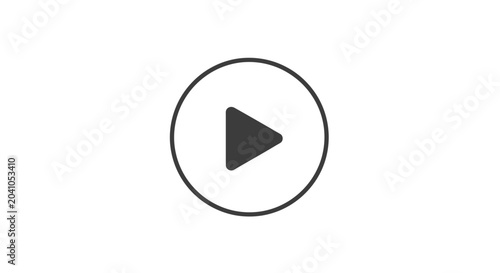 Photos Black play button icon design.