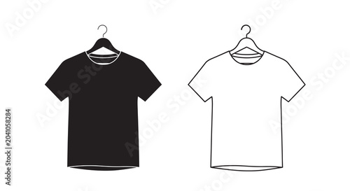 t shirt silhouettes on hangers t shirt silhouette