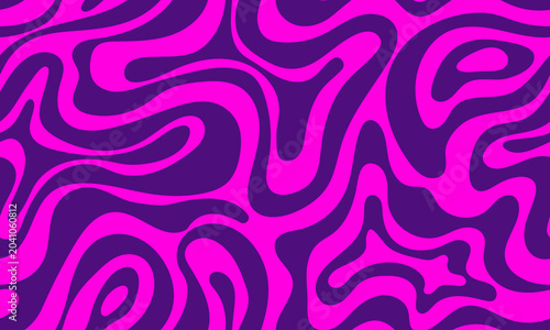 Vibrant Neon Liquid Waves Seamless Pattern