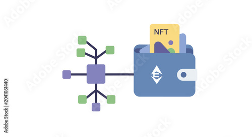 Digital wallet with NFT token.
