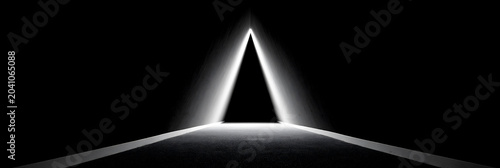 black and white abstract abyss with negative space, minimal monochrome void with deep shadows, dramatic low key abstract darkness background