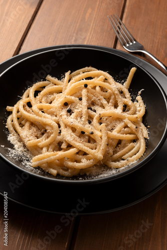 Pici Senesi con cacio e pepe, Pasta Italiana 