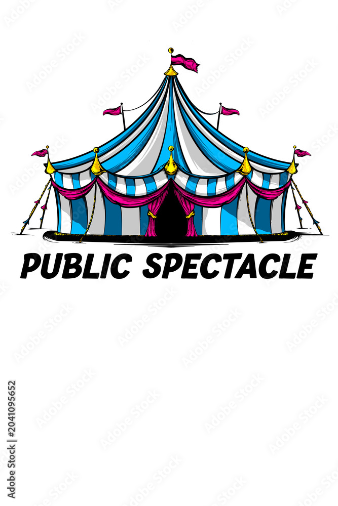 Fototapeta premium circus tent illustration