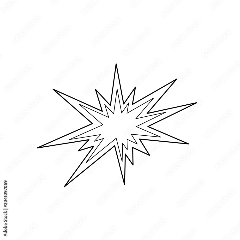 Obraz premium explosion icon 