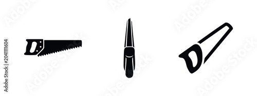 Foto Hand Saw Woodworking and Construction Tool Icons