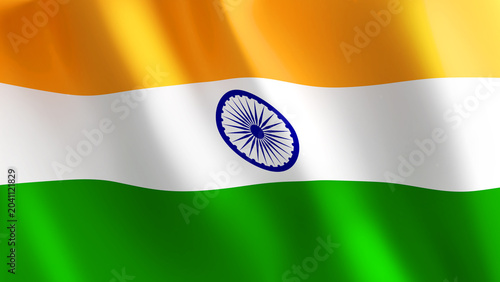 national flag background image,wind blowing flags,3d rendering,Flag of India