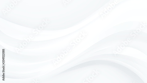 Fotografía White wavy abstract background with smooth curves and subtle gradient effects mo