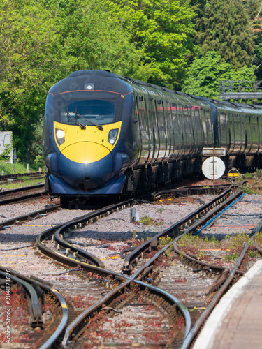 Tableau sur toile Commuter train at Canterbury West station, UK