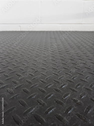 Photography Black non-slip rubber flooring