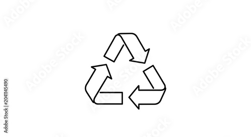 Recycling Symbol Outline Icon
