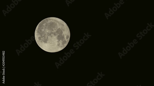 Tokyo,Japan - June 1, 2026: The full moon, May's Blue Moon