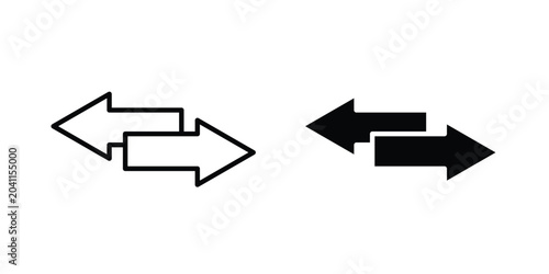 Photos Transfer arrows icon and symbol series vector illustration
