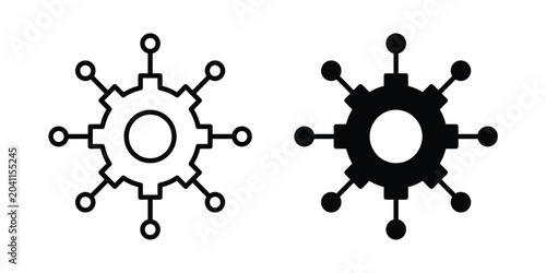 Canvastavla Useful functions icon and symbol series vector illustration
