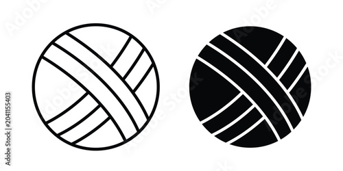 Bild auf Leinwand Volleyball icon and symbol series vector illustration