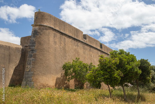 City walls surrounding the old town of Lagos, Algarve, Portugal