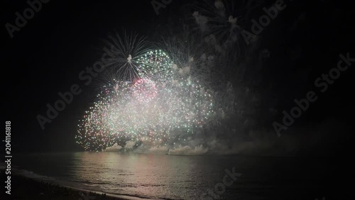Fireworks with Night Sky Background