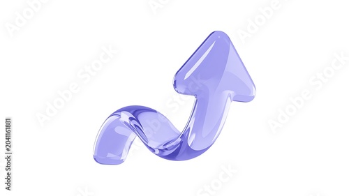 Purple Upward Navigation Arrow Symbol High Resolution Picture