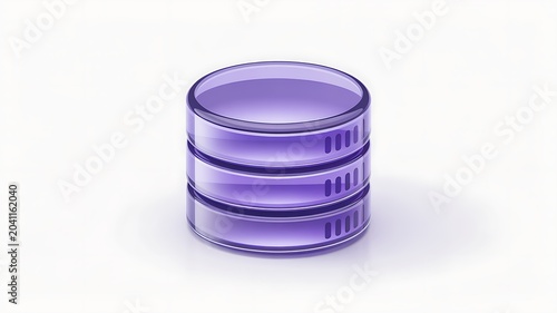 Three tier database drive isolated view high resolution picture