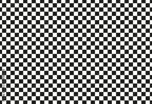 Foto Checkered black and  white repeatable simple texture, background