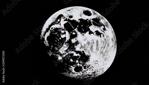 Old Moon Clipart With High Resolution Detail And Textured Lunar Surface Isolated On A Transparent White Or Black Background